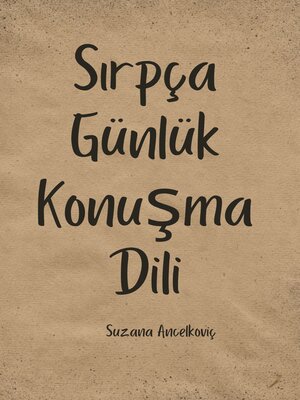 cover image of Sırpça günlük konuşma